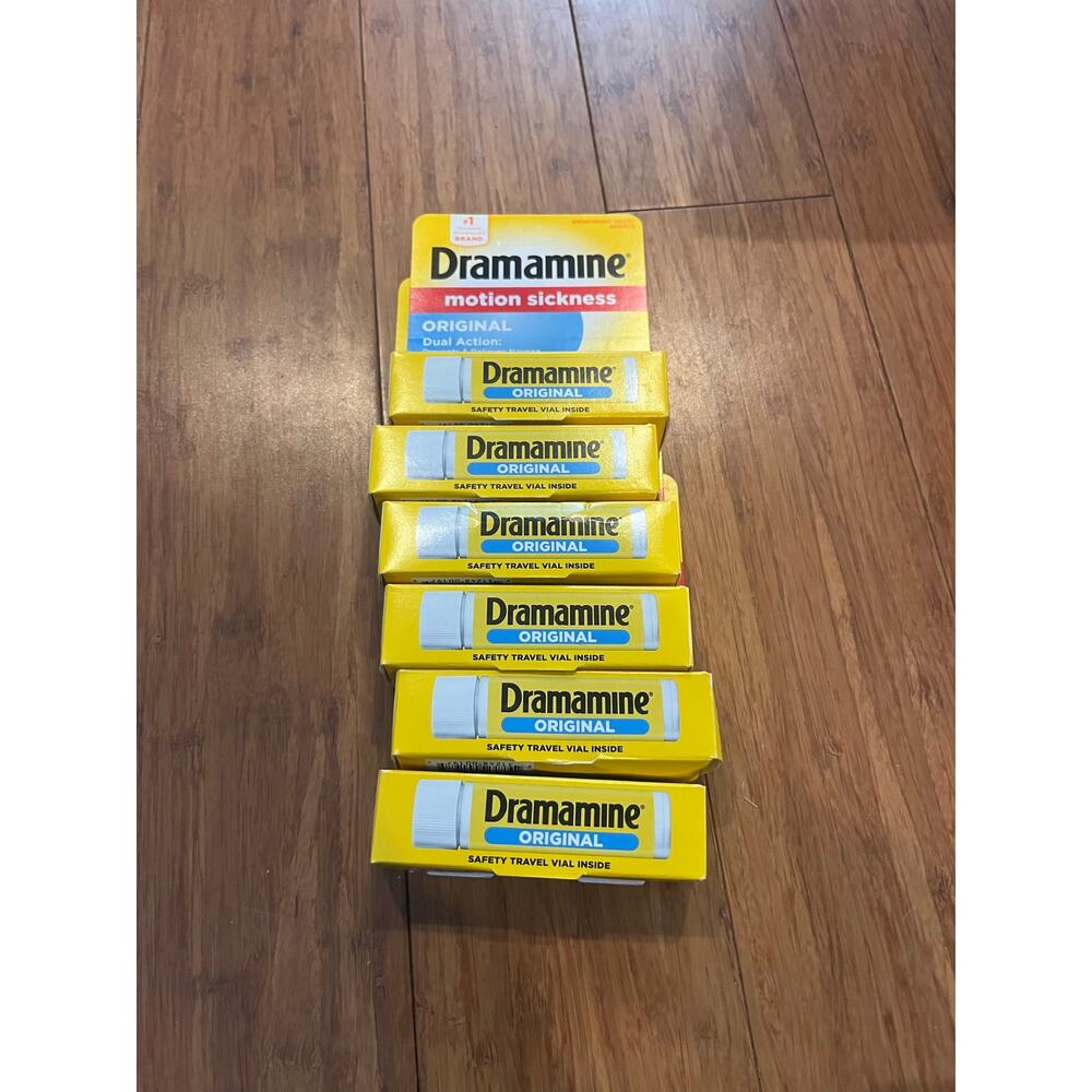 Dramamine Original Formula Motion Sickness Relief Tabs- 6 packs Sz exp 4/2